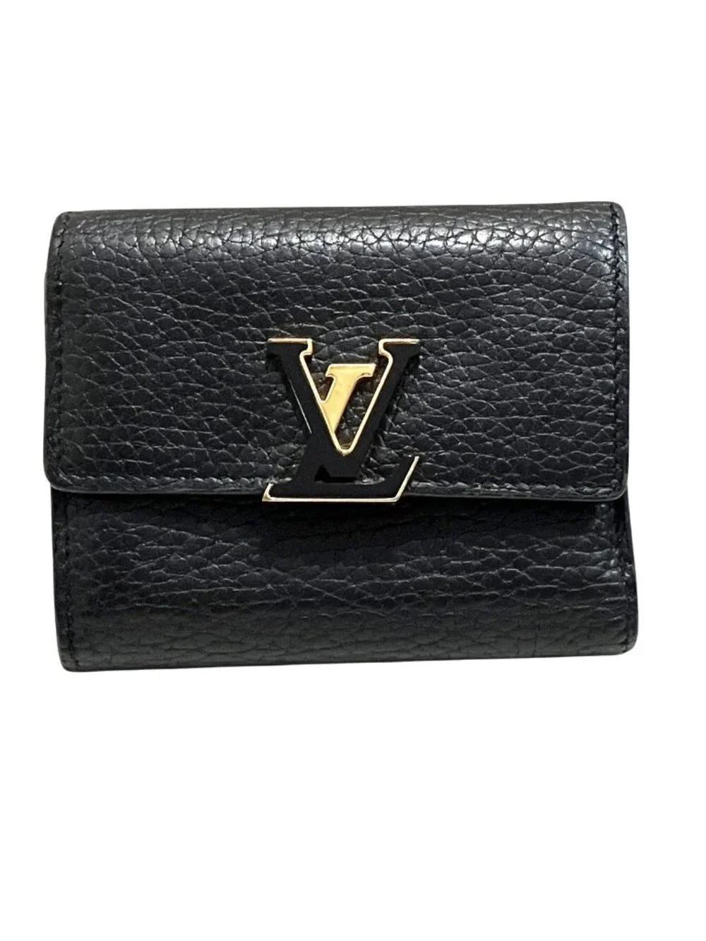 Louis Vuitton Portefeuille Capucines XS Taurillon Trifold Wallet Leather
